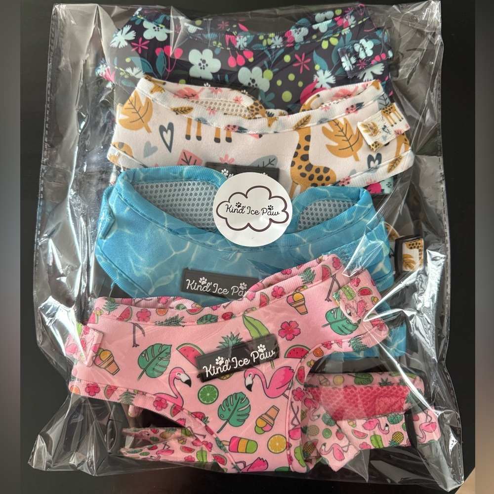💸Value Pack - 4 Brand New Dog Harnesses - Colorful Patterned Set - Size S or M